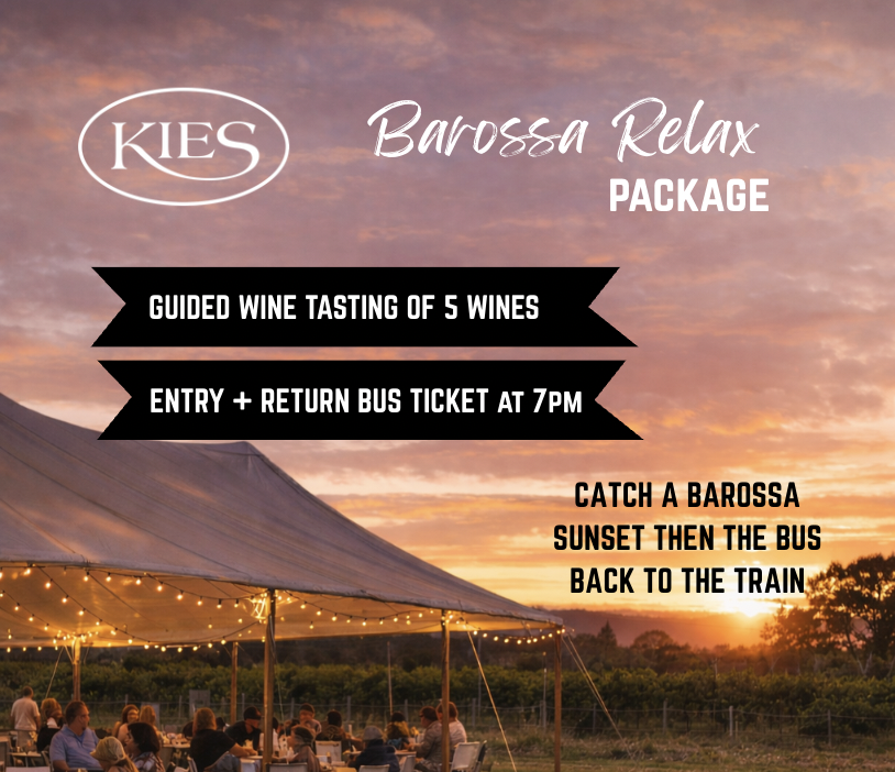 GATHER IN THE BAROSSA 7PM BUS BACK TO ADELAIDE 